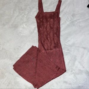 Knit Midi dress with fitted short dress attached under.